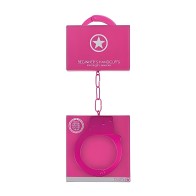 Ouch Beginners Handcuffs Metal Pink