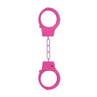 Ouch Beginners Handcuffs Metal Pink
