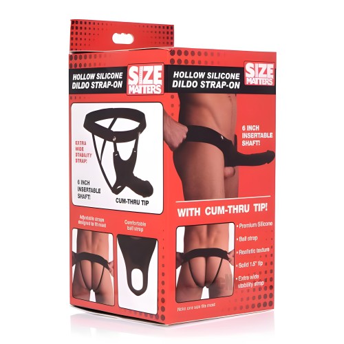 Size Matters Hollow Silicone Dildo Strap-on - Realistic Experience