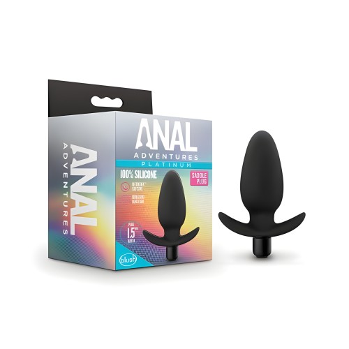 Blush Anal Adventures Silicone Saddle Plug - Black