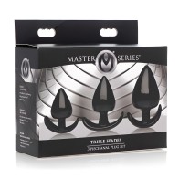 Set De Plugs Anales Triple Spades - 3 Pzs