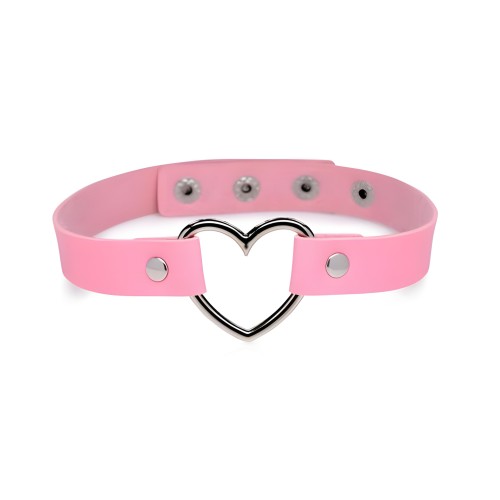 Collar Choker Corazón Chrome