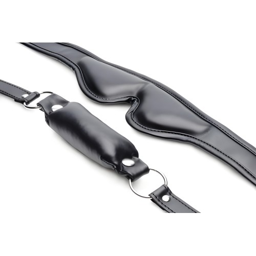 Set de Vendaje y Gag Acolchado - Negro