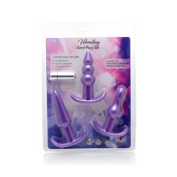 Trinity Vibes 4 Piece Vibrating Anal Plug Set - Beginner Friendly
