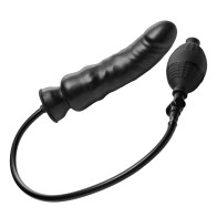 Semi Realistic Inflatable Dildo Black