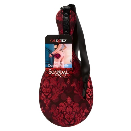 Scandal Round Double Paddle Black | Whips & Paddles