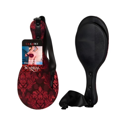 Scandal Round Double Paddle Black | Whips & Paddles