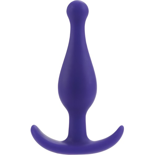 Booty Call Booty Rocker Silicone Anal Plug - Purple