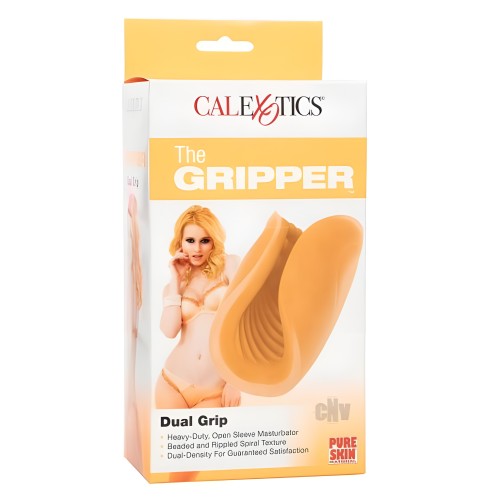 The Gripper Dual Grip Stroker - Orange | Maximum Pleasure