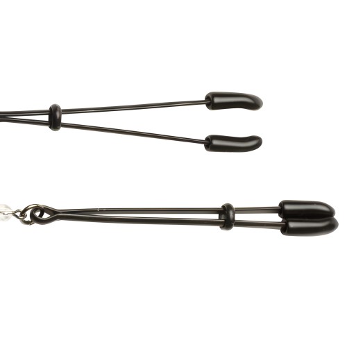 Black Beaded Nipple Clamps for Enhanced Stimulation