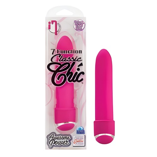 7 Function Classic Chic Standard Vibrator - Purple