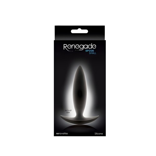 Plug Anal Pequeño Renegade Spade - Negro Silicone