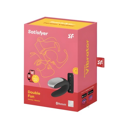 Satisfyer Doble Diversión Negro - Vibrador para Parejas