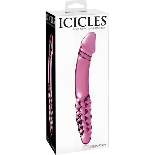 Icicles No 57 Glass Double Dildo Pink