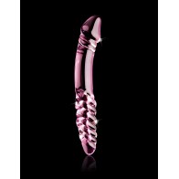 Icicles No 57 Glass Double Dildo Pink