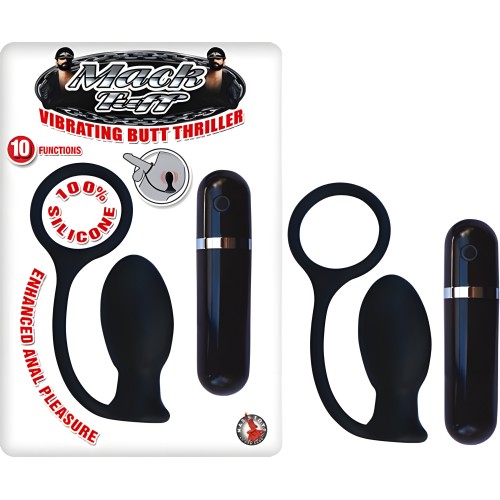 Butt Plug Vibrador Mack Tuff Negro - Juego Anal Supremo