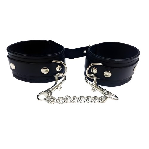 Cadenas de Muñeca de Cuero Rouge Negras