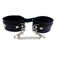 Cadenas de Muñeca de Cuero Rouge Negras