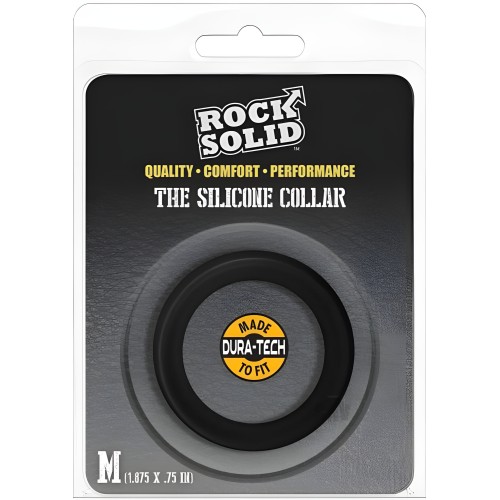Rock Solid Silicone Black C Ring, Medium