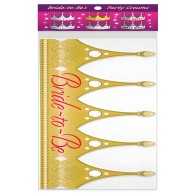 Corona de Fiesta Novia a Beber - Divertida y Ajustable