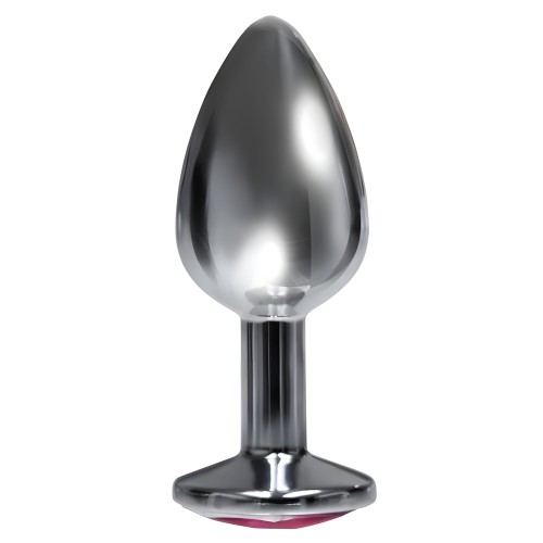 Silver Starter Bejeweled Stainless Steel Plug