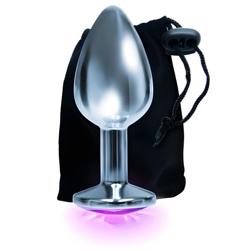 Silver Starter Bejeweled Stainless Steel Plug