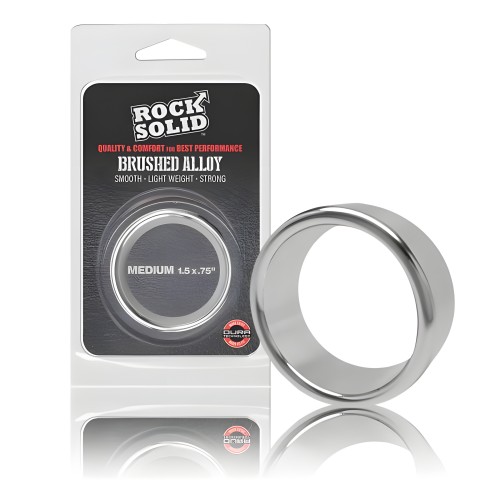 Rock Solid Brushed Alloy Cock Ring