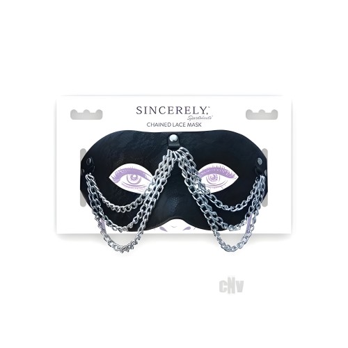 Sinceramente, Máscara de Encaje con Cadenas - Esencial para Juegos de Rol