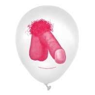 Paquete de 8 Globos de Látex Mini Pene 9 Pulgadas