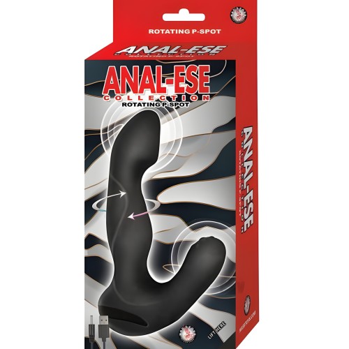Masajeador Prostático Rotativo P-Spot Anal-Ese Negro