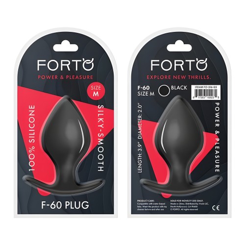 Forto F-60 Medium Butt Plug - Premium Silicone