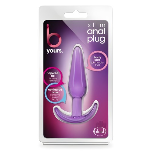 B Yours Slim Anal Plug - Púrpura