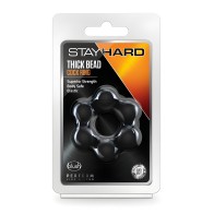 Anillo para el Pene con Bolas Gruesas - Negro