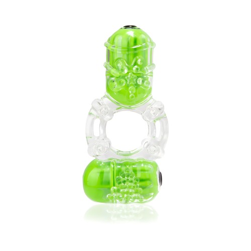 Screaming O Color Pop Big O2 Green - Vibrating Erection Ring