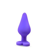 Naughtier Candy Heart Butt Plug - Purple