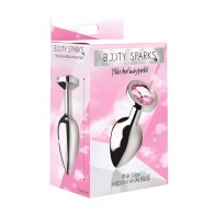 Booty Sparks Pink Gem Medium Anal Plug - Waterproof