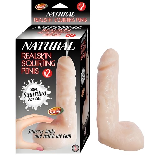 Natural Realskin Squirting Penis Dildo