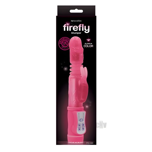 Firefly Thumper Thrusting Rabbit Vibrator - Pink