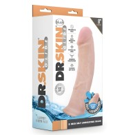 Dr. Skin Glide 8" Self-lubricating Dildo Vanilla - Realistic Dildos