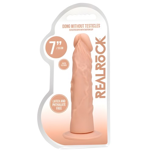 Real Rock Realistic Dildo - 7" - Vanilla