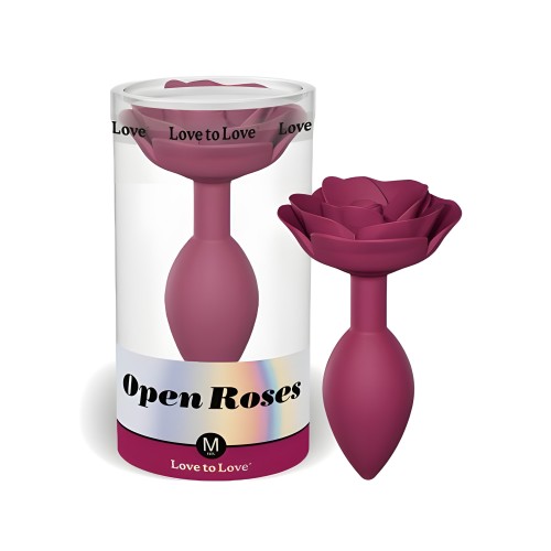 Plug Anal Open Roses Medium Ciruela Estrella