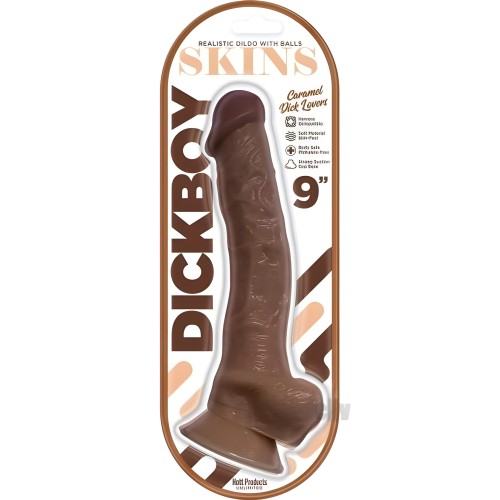 Dickboy Skins Dildo 9 In. Caramel Lovers