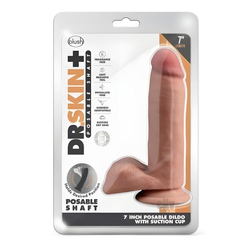 Dildo Poseable Dr. Skin Plus Mocha