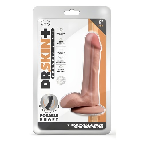 Dildo Posable Dr. Skin Plus Con Bolas 6 Pulgadas Mocha