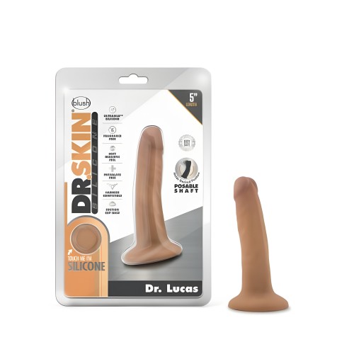 Dildo Dr. Skin Dr. Lucas con Ventosa - 5in, Mocha