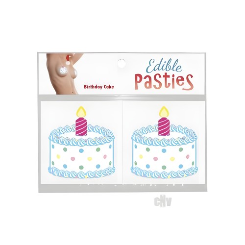 Pasties Comestibles de Pastel de Cumpleaños - Divertidos y Sabrosos