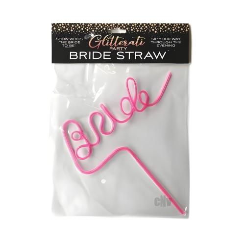Glitterati Bride Straw - Elegant Party Accessory