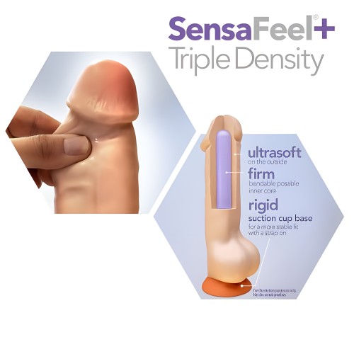 Dr. Skin Plus Posable Dildo 9 In. Vanilla