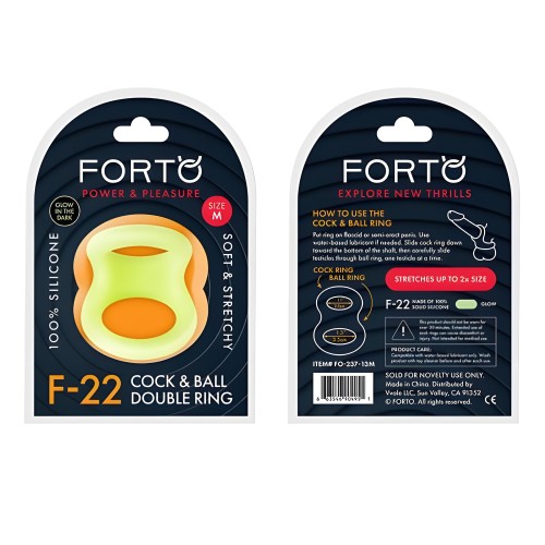 Forto F-22 Double Ring - Enhance Your Pleasure