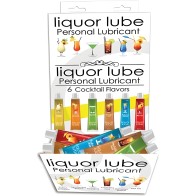 Lubricante Liquor Lube 10 ml Tubos de Seis Sabores Variados